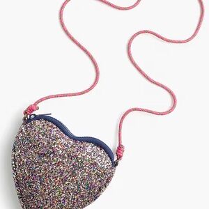 Crewcuts Glitter Heart Kids Crossbody Bag